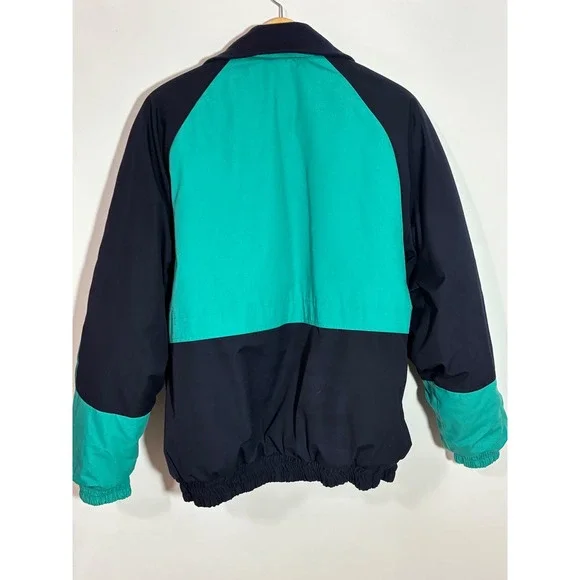 Vintage Ford Motorsport Sportswear Jacket Mens XL Teal Navy Blue Racing Bomber